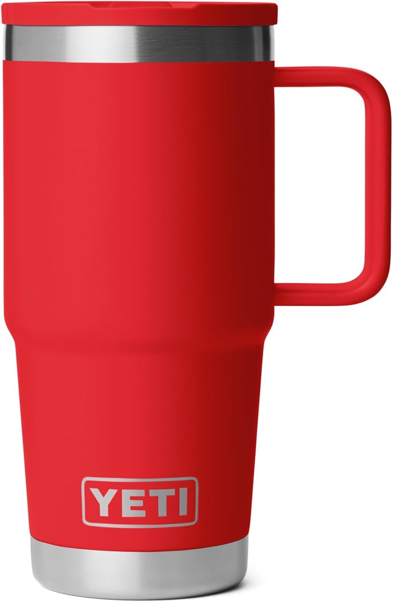 YETI Rambler 20 oz Travel Mug with Flip Straw Lid – Stainless Steel, Vacuum Insulated, Leakproof, Cup Holder Friendly - Image 1